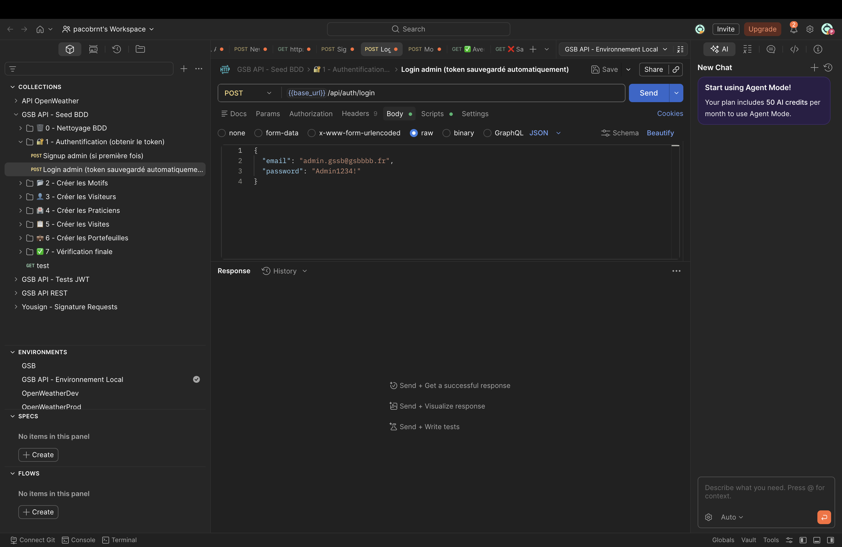 Test API avec Postman